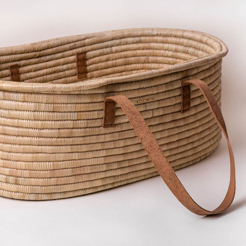 Ko-Coon Timeless moses basket tan side view