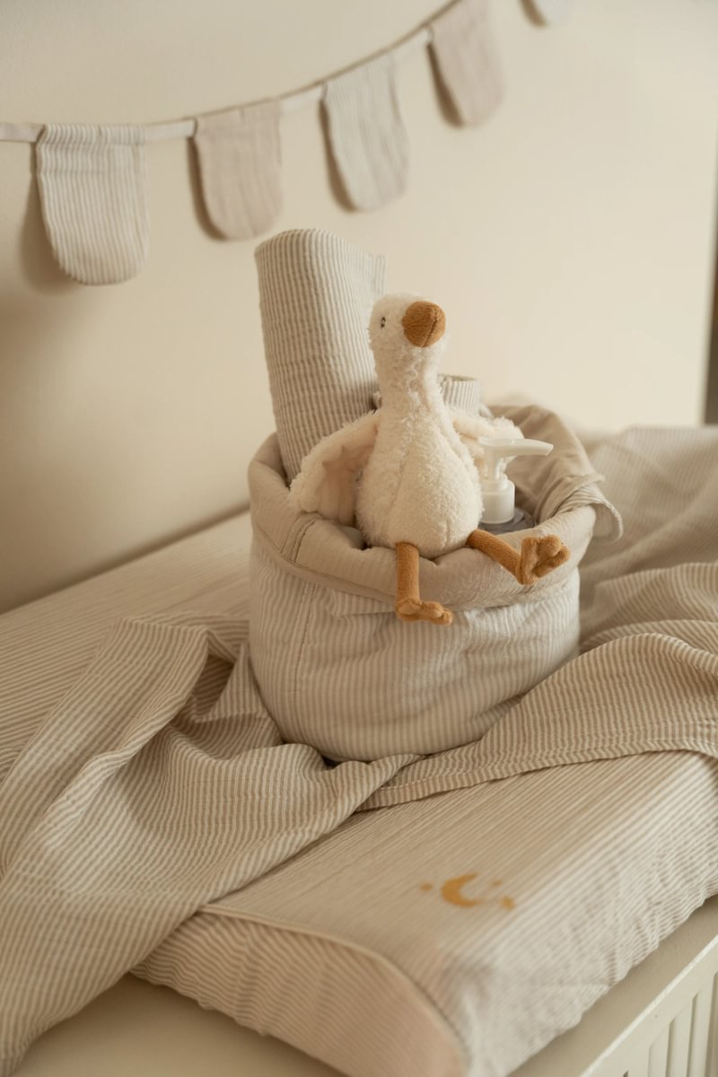 LD Reversible Quilted Storage Basket  20x15