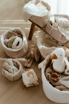 LD Reversible Quilted Storage Basket 30x25