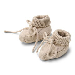 LD Knitted Booties Soft Beige
