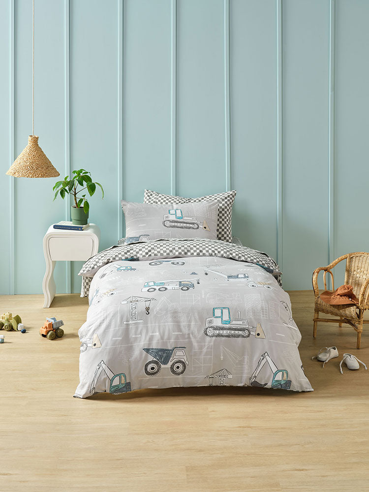 Construction Day duvet cover set