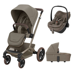 Maxi-Cosi Fame Travel System Oak Truffle: stroller, Pebble Slide Pro car seat and carrycot