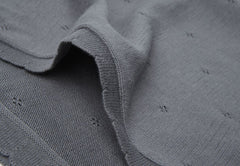 Blanket Pointelle Grey 75 x100
