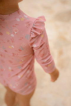 LD Long Sleeve Swimsuit Ocean Treasures Pink