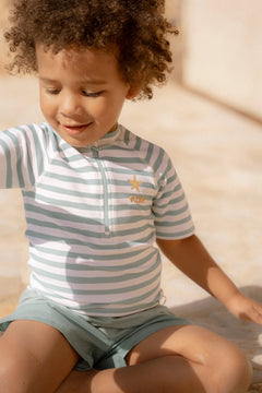 LD Swim Shirt Stripes Surf Blue