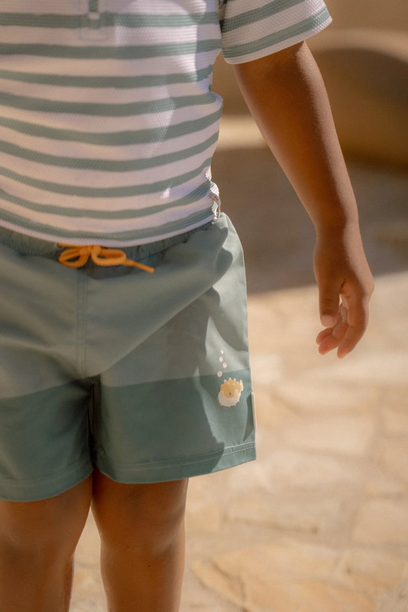 LD Swim Shorts Seashells Surf Blue