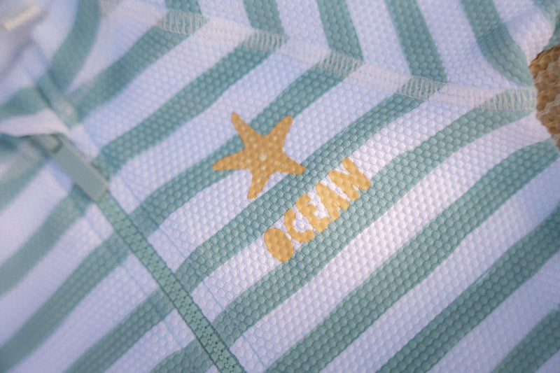 LD Swim Shirt Stripes Surf Blue