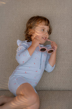 LD Long Sleeve Swimsuit Sunny Flowers