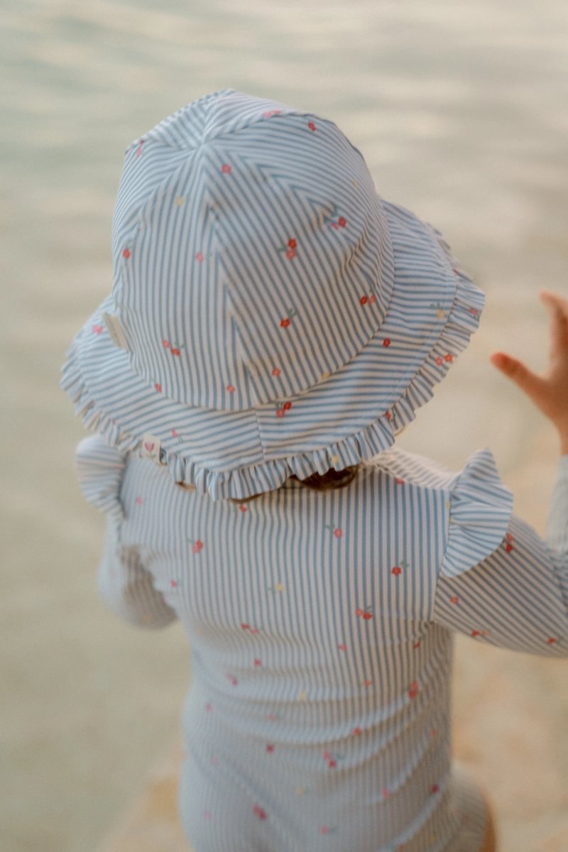 LD Long Sleeve Swimsuit Sunny Flowers