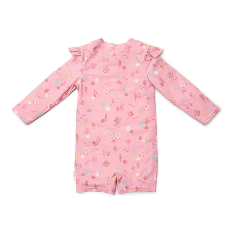 LD Long Sleeve Swimsuit Ocean Treasures Pink