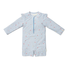 LD Long Sleeve Swimsuit Sunny Flowers