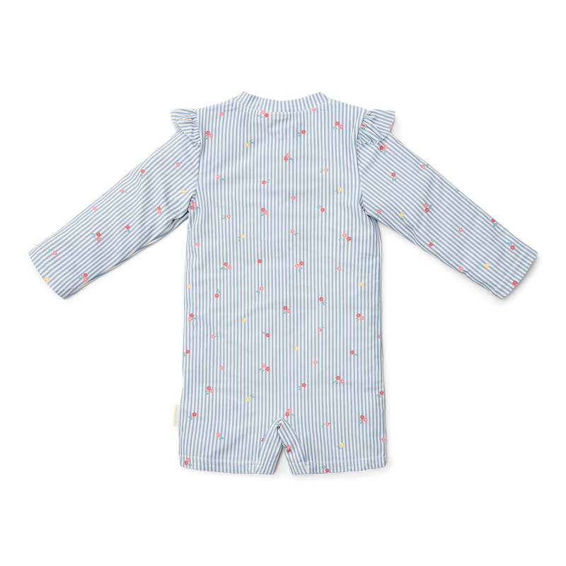 LD Long Sleeve Swimsuit Sunny Flowers