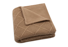 Blanket Check Knit Teddy Fleece 75x100cm