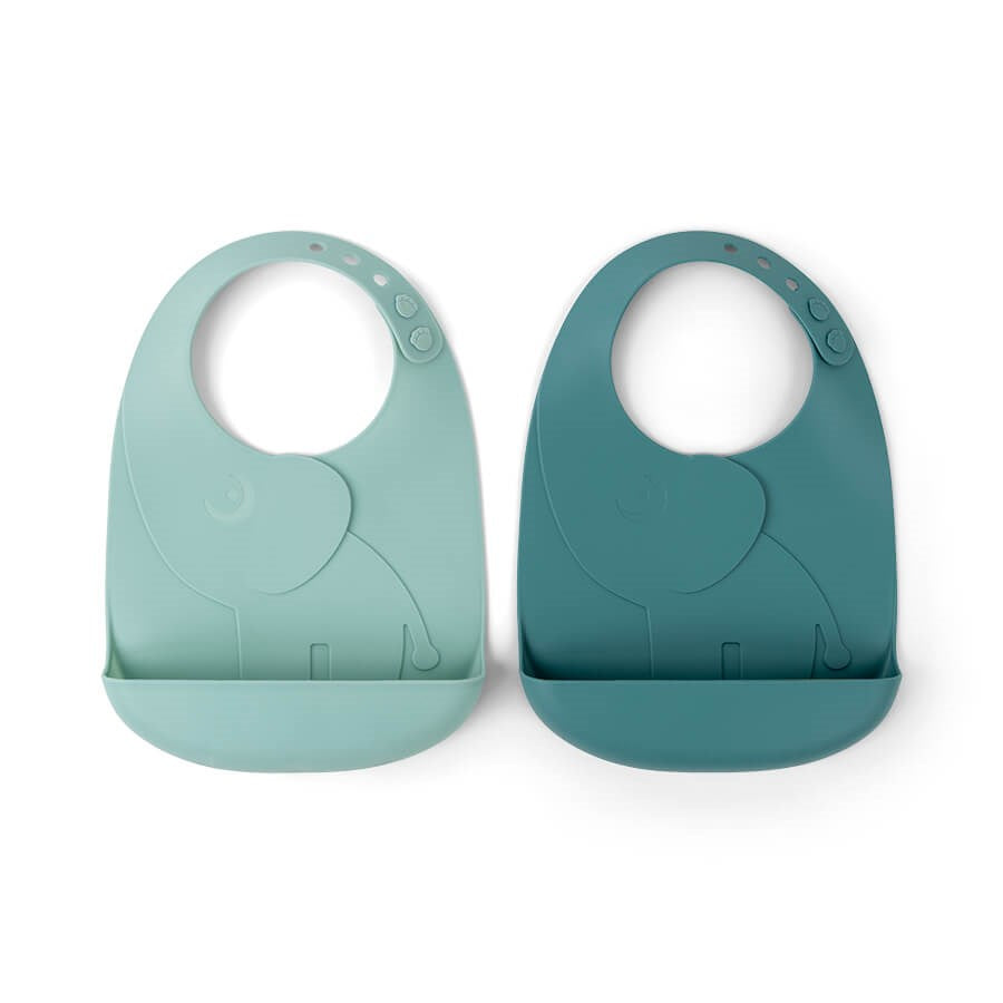 Peekaboo Silicon Bib 2-Pack