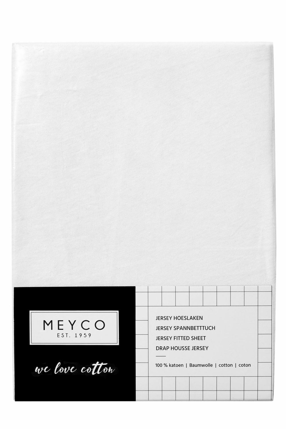 Meyco Fitted Sheet White 140x70cm