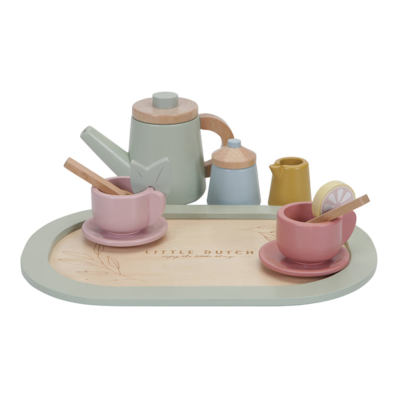 LD wooden tea set multi colour