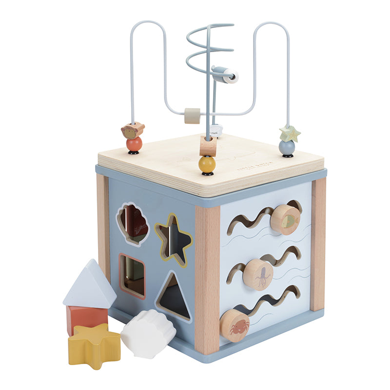 LD wooden activity cube