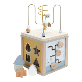 LD wooden activity cube