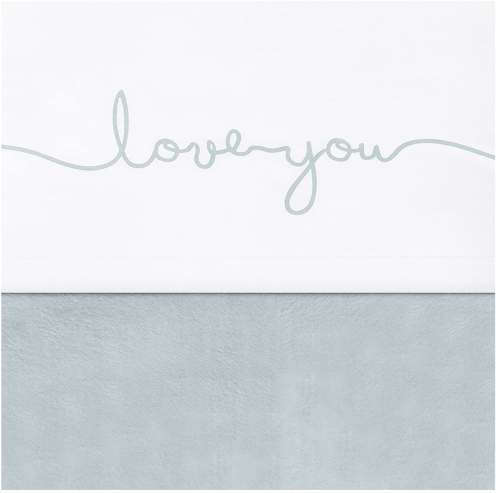 Flat Sheet 'Love You" 120 x150