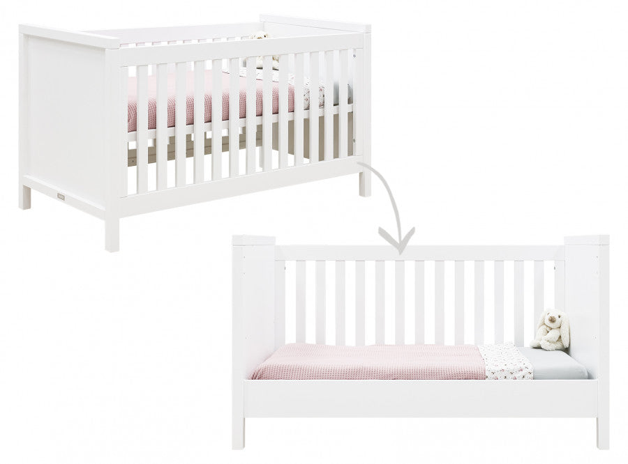 Corsica Cot bed 70x140 White