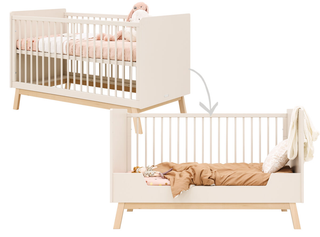 Cot Bed Saba Dune/Natural 140 x 70 cm