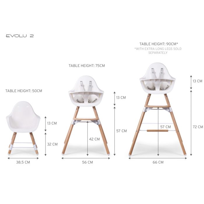 Childhome Evolu Natural High Chair