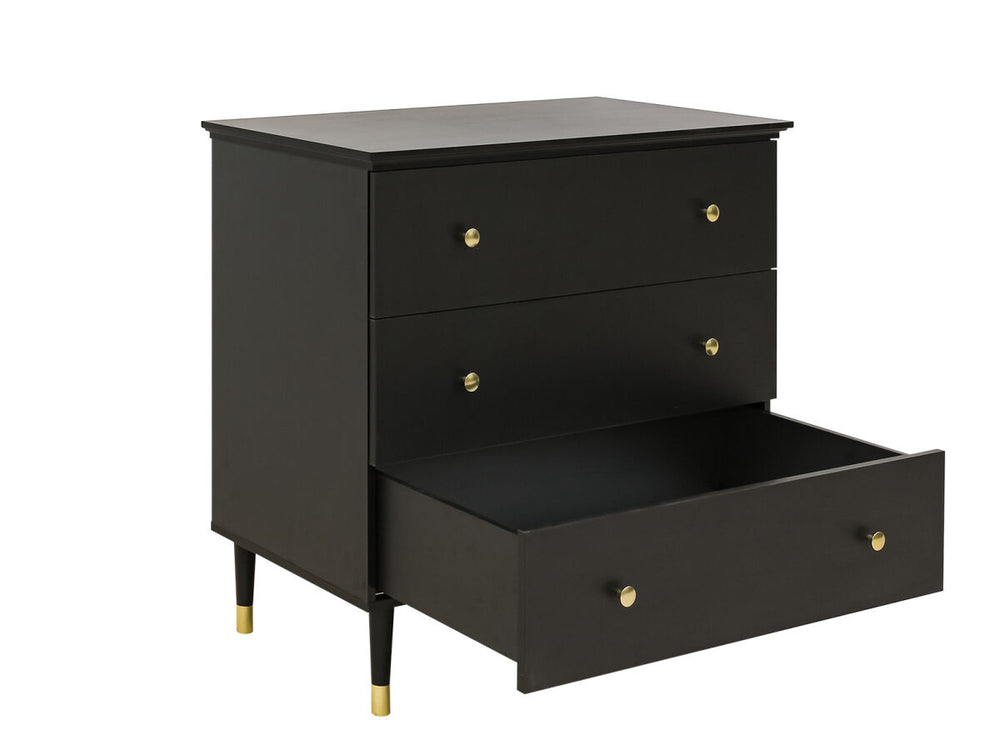 Cloë Matt Black Dresser 3 Drawers