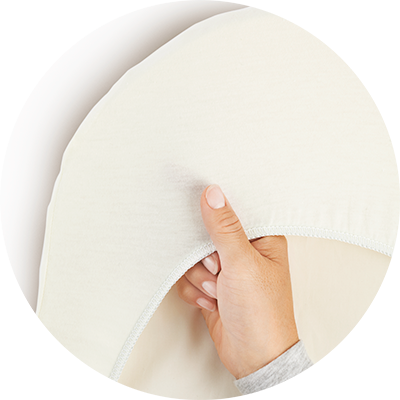 BabyBjörn Fitted Sheet for Cradle White Organic