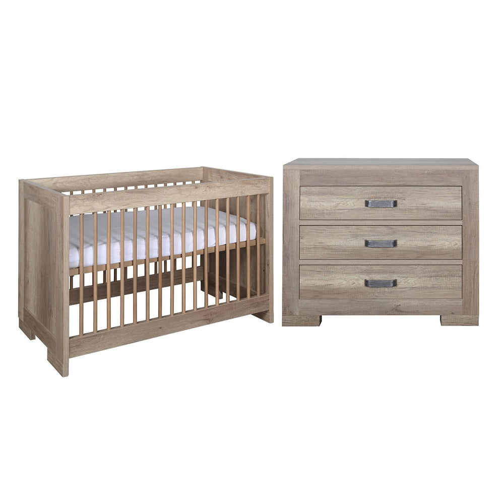 Lodge Grey Oak Cot 60x120